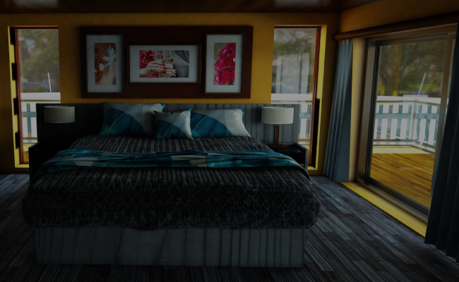 Bedroom Study — Architecture · 3D render